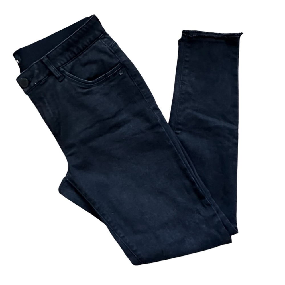 Mac and Me Raw Hem Non Distressed Black Skinny Jeans Size 8